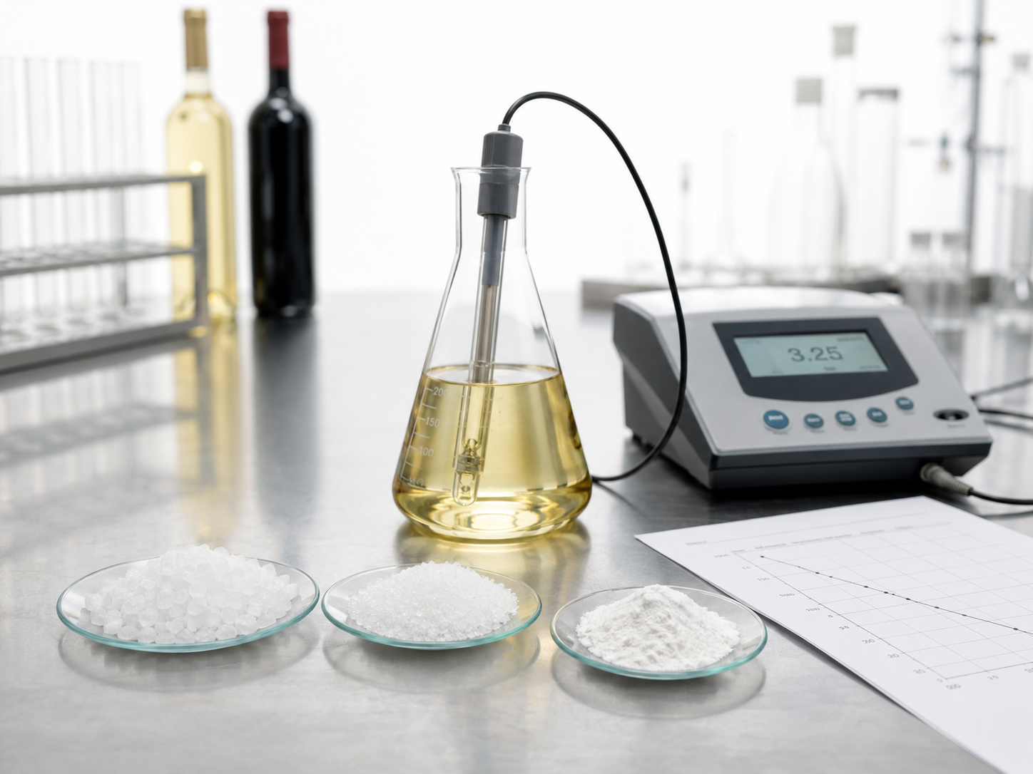 Corectorii de aciditate și stabilizatorii în vinificație: rolul acidului tartric, acidului citric și acidului ascorbic
