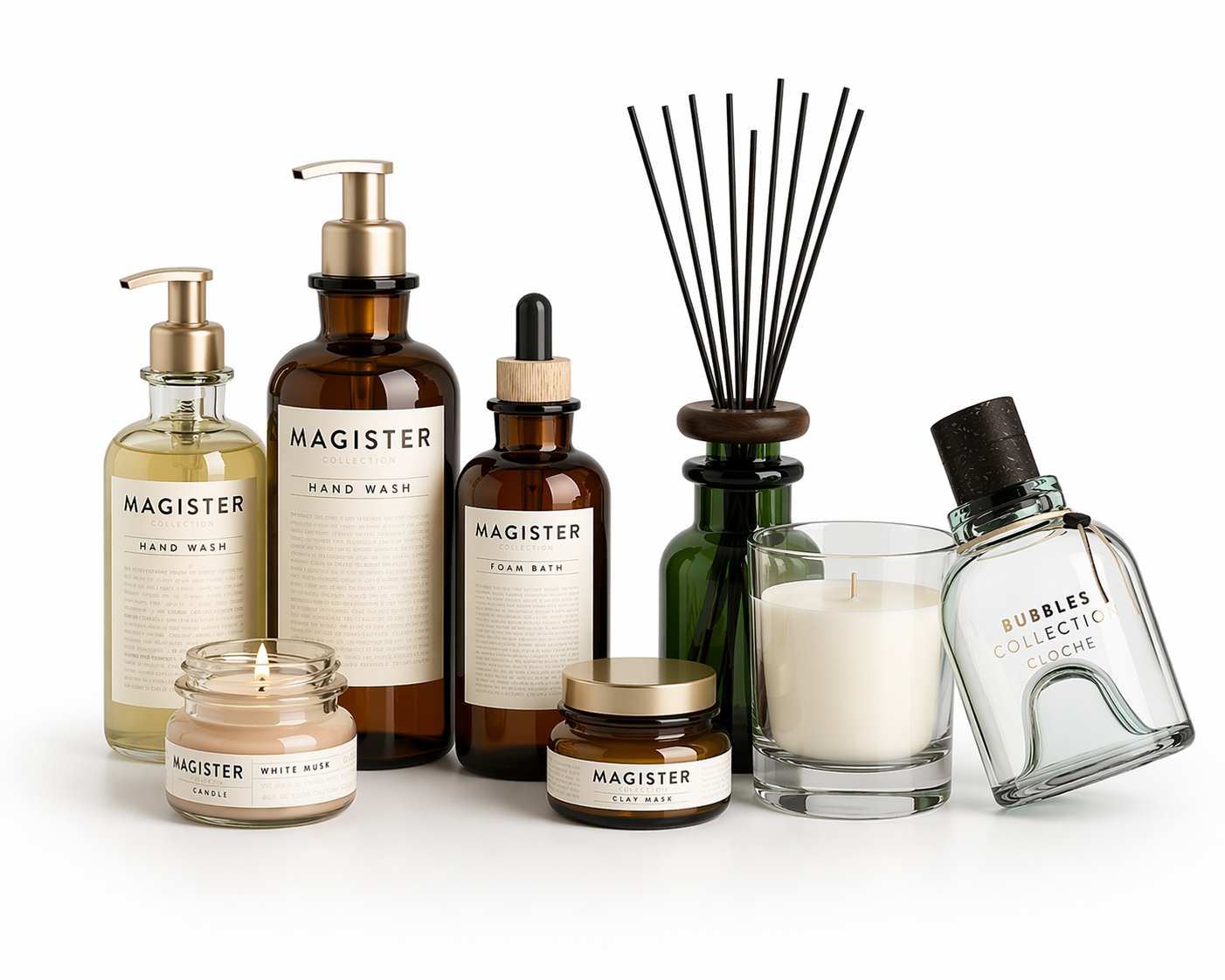 Home & Beauty Glass Containers