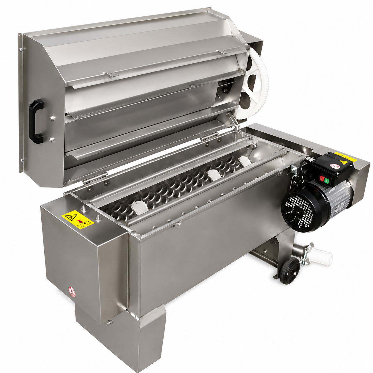 GAMMA 15–25–40 - Electric Grape Destemmer, Integrated Pump, Food-Grade Stainless Steel - ZAMBELLI ENOTECH - 2