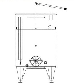 ARIA S Tanks with Floating Cover and Inclined Flat Bottom - TOSCANA INOX - 4