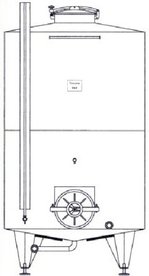 VIBO B Cisterne Clasice cu Picioare, Trapă Superioară și Fund Conic - TOSCANA INOX - 2